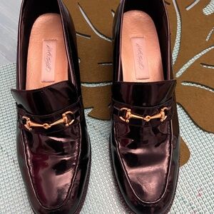 Lord & Taylor Vintage Black Patent Leather Loafers
